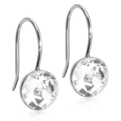 Blomdahl - Örhängen Pendant Bezel Silver klar