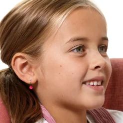 Blomdahl - Örhängen Pendant Bezel Titan Rosa