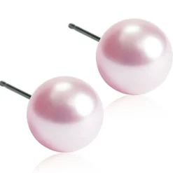 Blomdahl - Örhängen Pärla Titan Rosa