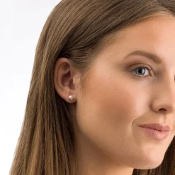 Blomdahl - Örhängen Pärla Titan Rosa