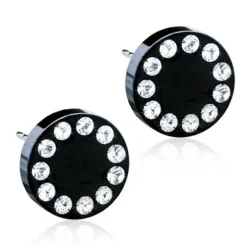 Blomdahl - Örhängen Puck Kristall Svart