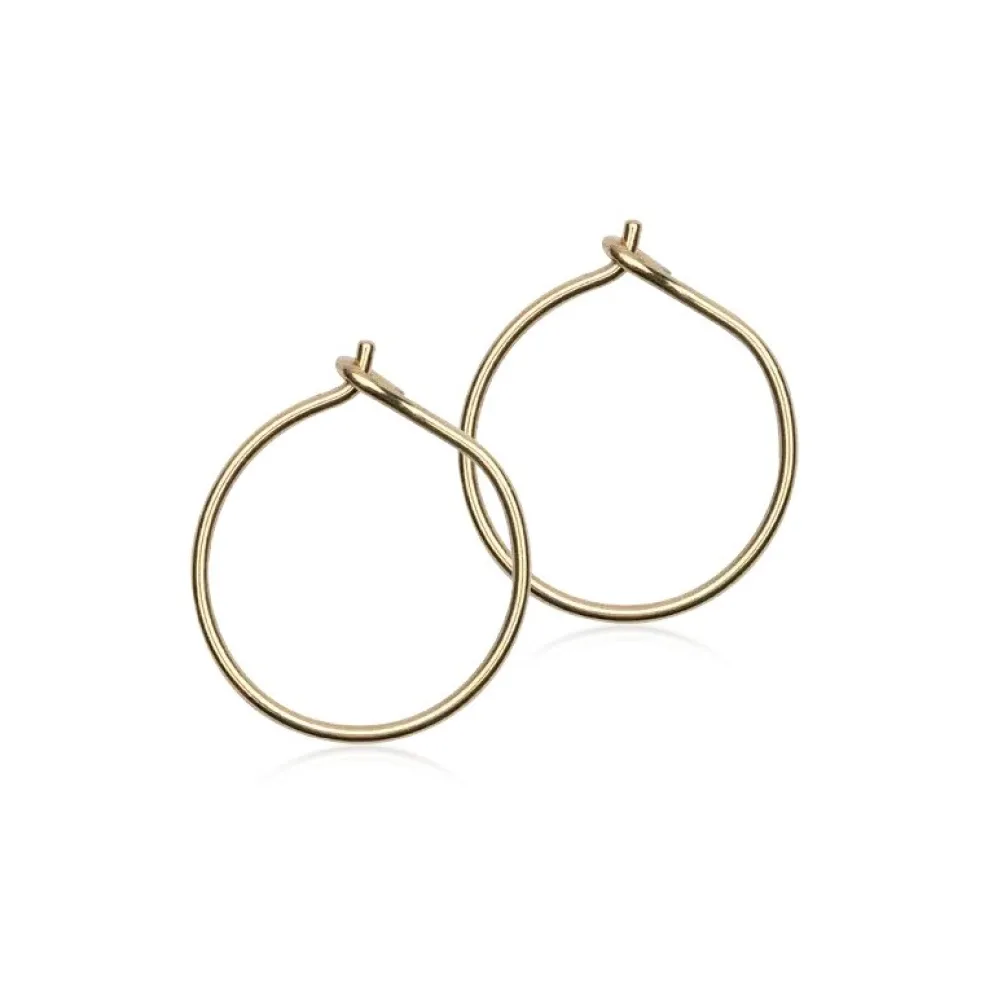 Blomdahl - Örhängen Safety Ring Golden Titan