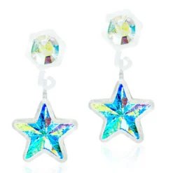 Blomdahl - Örhängen Stjärna Hängande Plastic Rainbow