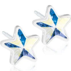 Blomdahl - Örhängen Stjärna Plastic Rainbow