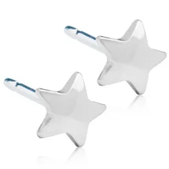 Blomdahl - Örhängen Stjärna Smal Plain Titan Silver