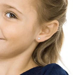 Blomdahl - Örhängen Stjärna Smal Plain Titan Silver