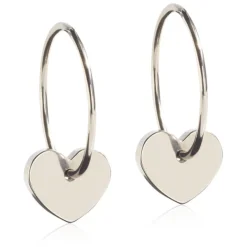 Blomdahl - Örhängen Titan Ring Plain Hjärta