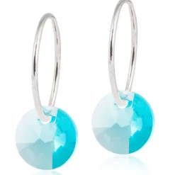 Blomdahl - Örhängen Titan Round Turkose