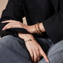 Bud To Rose - Armband Brea Elastic Guld