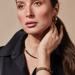 Bud To Rose - Armband Karma 3-Pack Guld Svart