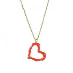 Bud To Rose - Halsband Crush Hoop Enamel Röd