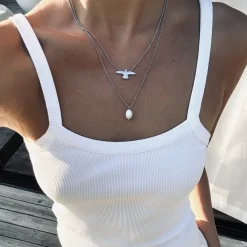 Bud To Rose - Halsband Dove Stål Kort