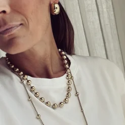 Bud To Rose - Halsband Eclipse Kort Guld