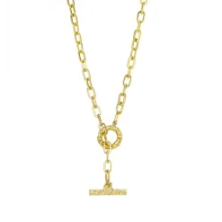 Bud To Rose - Halsband Ridge T-Bar Guld