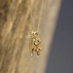 Bud To Rose - Halsband Wing Woman Välgörenhet Guld