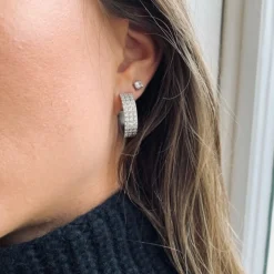 Bud To Rose - Örhängen Crown Queen Stål