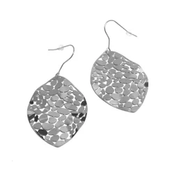 Bud To Rose - Örhängen Leaf Plain Stål