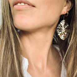 Bud To Rose - Örhängen Leaf Plain Stål