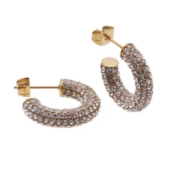 Bud To Rose - Örhängen Lola Crystal Guld