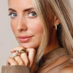 Bud To Rose - Örhängen Lola Crystal Guld