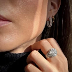 Bud To Rose - Örhängen Lola Crystal Stål