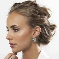 Bud To Rose - Örhängen Runda Stål