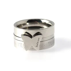 Bud To Rose - Ring Tripple Butterfly Stål