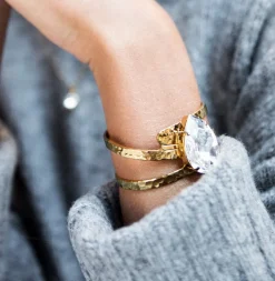 Caroline Svedbom - Armband Perfect Drop Bangle Guld Crystal
