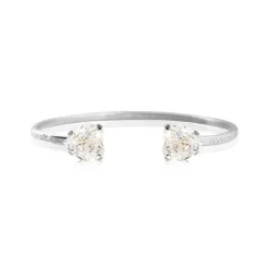 Caroline Svedbom - Armband Girls Heart Rhodium Klar