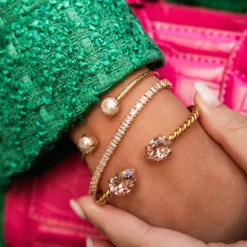 Caroline Svedbom - Armband Mini Drop Guld Vintage Rose