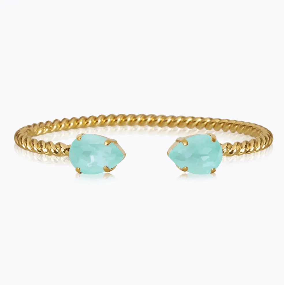 Caroline Svedbom - Armband Mini Drop Guld Soft Mint