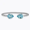 Caroline Svedbom - Armband Mini Drop Rhodium Aquamarine
