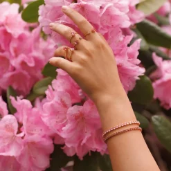 Caroline Svedbom - Armband Siri Guld Light Rose