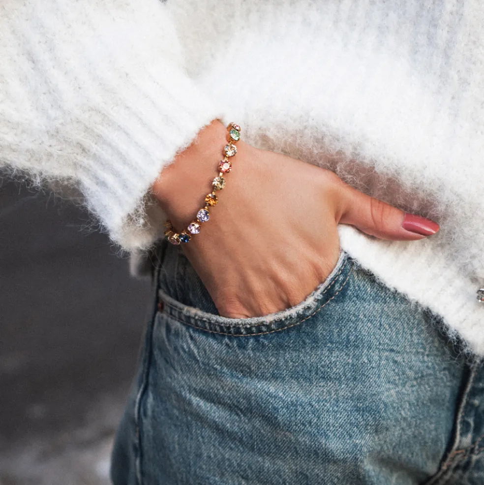 Caroline Svedbom - Armband Childhood Edition Rainbow Guld