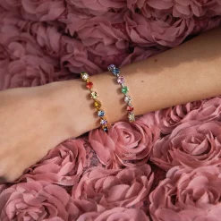 Caroline Svedbom - Armband Childhood Edition Rainbow Silver