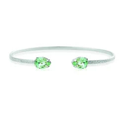 Caroline Svedbom - Armband Petite Drop Rhodium Chrysolite