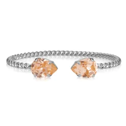 Caroline Svedbom - Armband Mini Drop Rhodium Light Peach