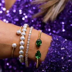 Caroline Svedbom - Armband Gia Stud Pearl Guld Vit