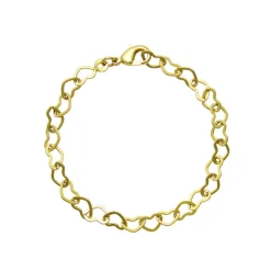 Caroline Svedbom - Armband Heart Chain Guld