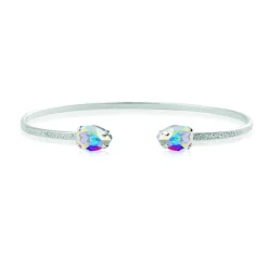 Caroline Svedbom - Armband Petite Drop Rhodium Aurore Boreale AB