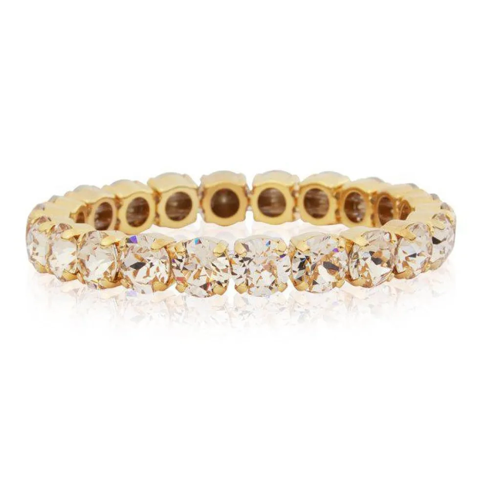 Caroline Svedbom - Armband Gia Stud Guld Silk