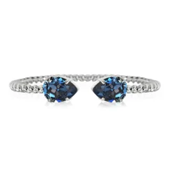 Caroline Svedbom - Armband Mini Drop Rhodium Denim Blue