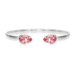 Caroline Svedbom - Armband Petite Drop Rhodium Light Rose