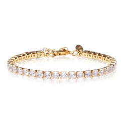 Caroline Svedbom - Armband Zara Guld Crystal