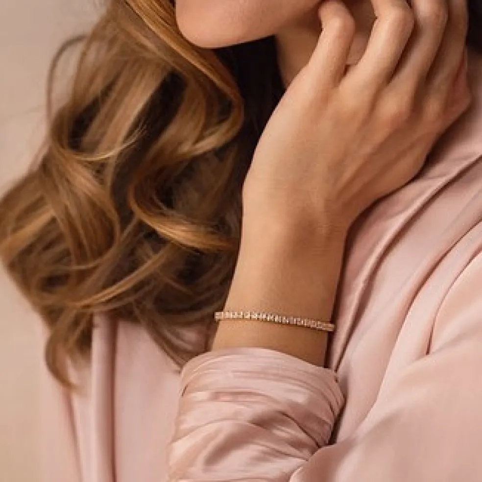 Caroline Svedbom - Armband Zara Guld Crystal