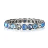 Caroline Svedbom - Armband Gia Stud Rhodium Ocean Blue Combo