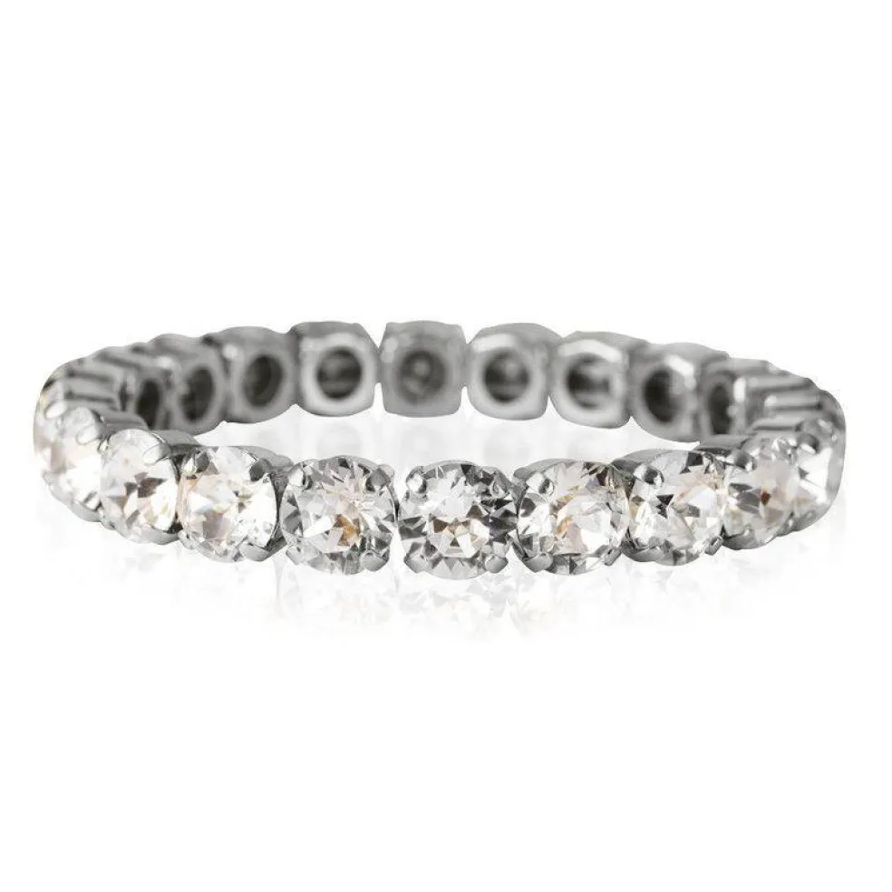 Caroline Svedbom - Armband Gia Stud Rhodium Crystal