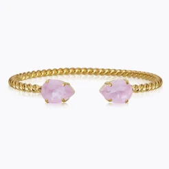 Caroline Svedbom - Armband Mini Drop Guld Soft Pink