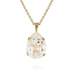 Caroline Svedbom - Halsband Mini Drop Guld Crystal