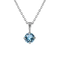 Caroline Svedbom - Halsband Classic Petite Rhodium Aquamarine